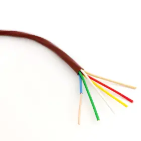 Cableague 781380622371 Thermostat Wire 18/6 18 Gauge 6 Conductor Etl 50feet 18-6 Brown