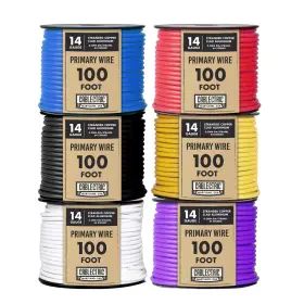 Cablectric 840013427971 6 Roll 14 Gauge Copper Clad Aluminum Primary Wire -