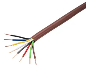 900501 Cables Direct Online 250ft Solid 18/8 Alarm Cca Cable For Thermostat Brown