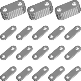 Cam-s4016-30 Cammuita 30pcs Straight Brace Brackets 1.42 Inch Inches 30 Pieces Silver