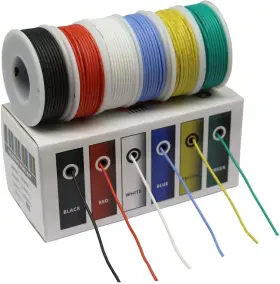 Cbazy 605826792964 Hook Up Wire Kit 28awg D- Red Blue Green Yellow White Black