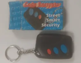 Code Encryptor 781410192157 New Street Smart Security Remote 3 Button - Black