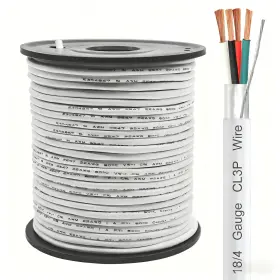 Cl3p Coeulse 768845249243 18/4 Shielded Wire 150ft Jacket Pure Copper Spool 18 Awg