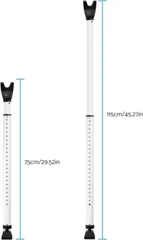 Coolous 791107390674 2pack Door Security Bar Professional Adjustable Brace Porta #2
