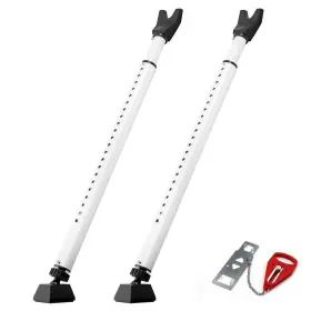 Coolous 791107390674 2pack Door Security Bar Professional Adjustable Brace Porta