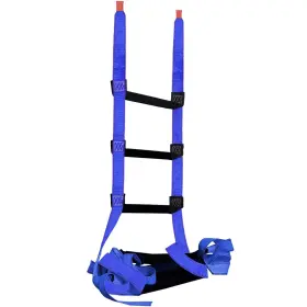 Crayza 707933396766 Fire Escape Ladder 32.8 Feet Portable Safety Rope With 2 Hooks For 3-
