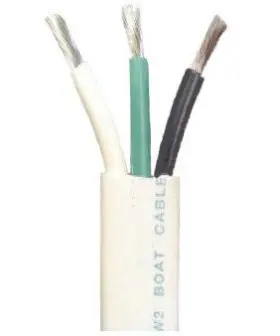 Lepusptlshi7430 Crimp Supply 12/3 Awg Triplex Tinned Marine Wire Green White