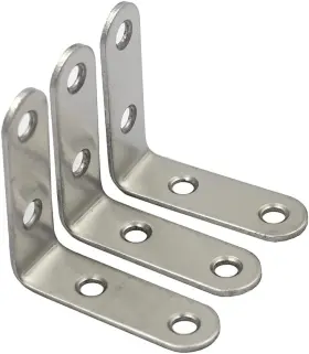 X0.62 Dgol 601549406201 12 Pcs 2 X 0.62 Inch Stainless Steel Corner X2 Silver