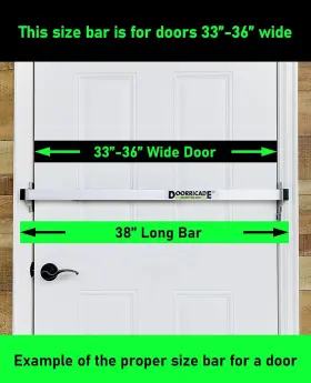 107250 Doorricade Door Security Bar-by Doorricade-secure The Entire Width Of Your Inward Opening A #2