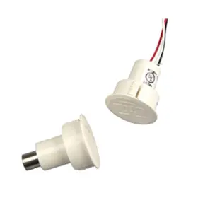 1076w-n Edwards Signaling Recessed Steel Door Magnetic Contact With Wire Leads