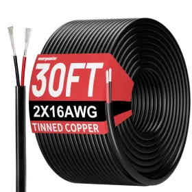 111021 Energeaster 30ft 16 Gauge Wire 2 Conductor Electrical Awg