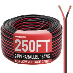 6582145 Energeaster 16 Gauge Wire 250ft 2 Conductors Electrical Red And Black