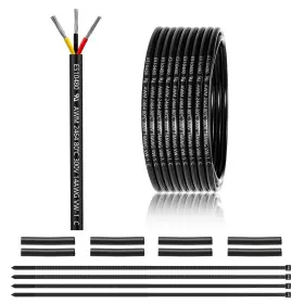 14-3c-25ft-us-zw Enerjour 14 Gauge 3 Conductor Electrical Wire 25ft Ul 2464 Awg Cable Tinned