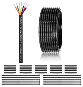 16-7c-50ft-ca-zw Enerjour 16 Gauge 7 Conductor Stranded Copper Wire 50ft Ul 2464 Ideal For Automotiv