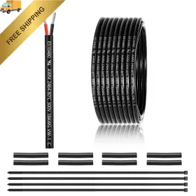 18-2c-25ft-ca-zw Enerjour 18 Gauge 2 Conductor Electrical Wire 25ft Ul 2464 Awg White