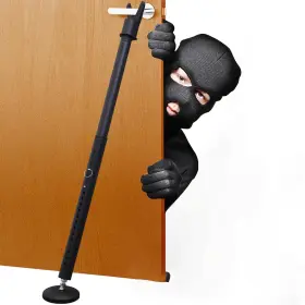 3235dmg-dck-msh-1.2m Eticsipa Usgzqg Door Security Bar 1.3 Inch Heavy Duty Metal Safety Stopper Jammer 26-49 Adjustab