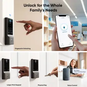 T85f0j11 Eufy Security - Smart Lock E31 Wifi Replacement Deadbolt Unlock With App #3