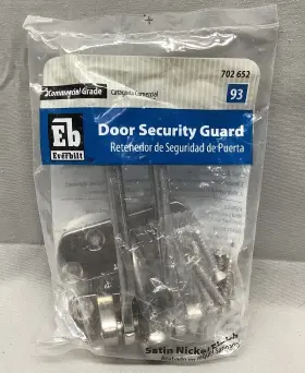 702652 Everbilt Commercial Grade Door Security Guard Satin Nickel Finish