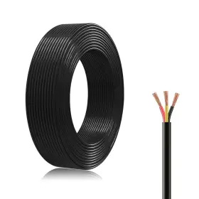 Evertine 792933976179 18 Gauge Electric Wire 18awg Extension Cable 100ft 3 Conductor Black
