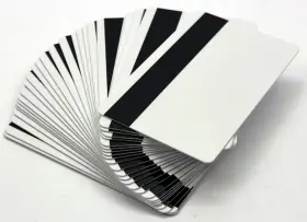 C4003 Evolis Hico Magnetic Stripe Cards High Trust Pvc Classic White Pack Of 100