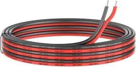 Evz 603827089861 22 Gauge Silicone Electric Wire 33ft 22awg Flexible 2 Black Red