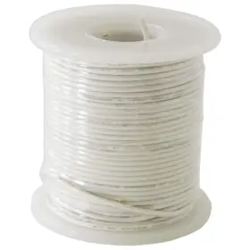 2700122wh Ex Electronix Express Solid Hook Up Wire - 22 Gauge 100 Foot Spool White