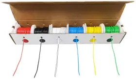 27wk18str25 Ex Electronix Express 18 Gauge Stranded Hook-up Red Black Green Yellow Blue White