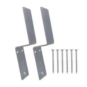 F.s.p 753569078910 2 Pack Heavy Duty 2x4 Drop Open Bar Security Door Lock Bracket Barricade Brac