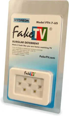Ftv-7-us Faketv Ftv-7 White Advanced Home Security Television Simulator Theft Deterrent #3