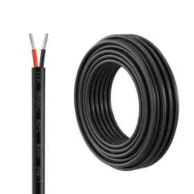 Mdew18g66ft2cbk-usa Firmerst 18/2 Gauge 2 Core Tinned Copper Insulation Electrical 66 Feet 18awg
