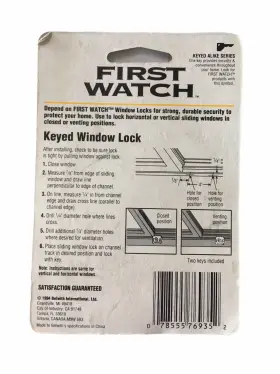 First Watch 078555769352 Lot Of 6 Keyed Window Steel Lock Sliding Windows Showcase Security Hardware #3