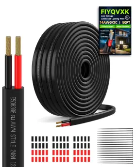 Fi-14-050 Fiyqvxk 14 Gauge Wire 2 Conductor Electrical 14awg Low Voltage 50ft
