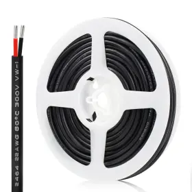 Fletergib Lm-dzx-22awg-2p-rbb-10m 22 Gauge 2 Conductor Electrical Wire 10m/32.8ft 32.8ft/10m Red Black