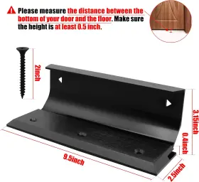 Flyingamz 313054450456 Security Lock Door Brace Barricade House Double Safety Protect #2