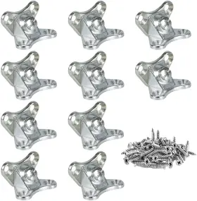 Fox Baby 659252832343 Removable Corner Brace L Shape Right Angle Metal Bracket Sliver