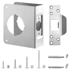 U-9553 Ftyokmi U 9553 Stainless Steel Lock And Door Reinforcement Plate For 1-3/4 Inch Thick Doo
