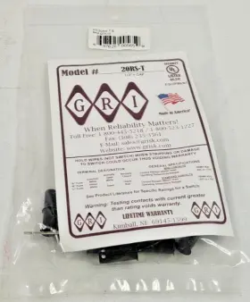 20rs-t-b G.r.i Qty. 10 G.r.i. Recessed Miniature 3/8 Inch Contact With Terminals Brown