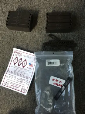 400-b G.r.i Lot Of 10 G.r.i. Surface Mount Magnetic Contacts With Terminals- Brown
