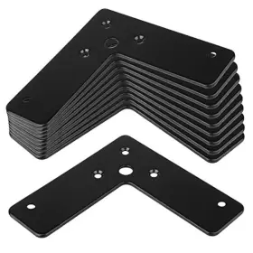 94951 Gbgs 10 Pcs Black Flat Corner Brace 4 Inch X L Shaped