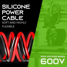 Gearit 815248023809 16 Gauge Silicone Wire 600v Bonded - 100 Feet Blackred #2