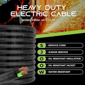 3-sjoow-25f Gearit Gi-18/3-sjoow-25f 18/3 18 Awg Portable Power Cable 25 Feet - 3 Gauge #3