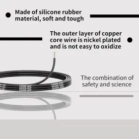 18br Geeenkon 18awg Silicone Wire 18 Gauge 10 Ft Red And Black Flexible #3