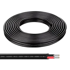 Geosiry 728040369825 14 Gauge Wire 30ft Flexible Stranded Tinned Copper