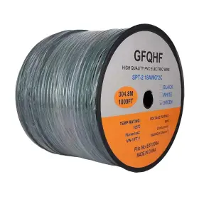 1000ft-spt2-green Gfqhf 1000ft Green Spt-2 Zip Cord Wire 18/2 Extension