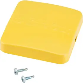 Rp708162 Global Industries Industrial Replacement Steel Cap For Guard Rail Posts - Yellow