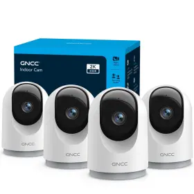 Gncc 850070296601 2k Security Cameras 4pcs Home Camera Indoor With 360 Motion