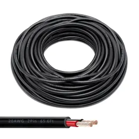 Goaoercic 613965270182 20 Gauge 2 Conductor 65.6ft Electrical Wire Awg Extension Cord Stranded P