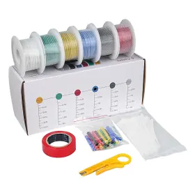 Gbtst0097 Goobetter 16 Awg Core Wire 16.4ft Red Black Yellow White Green Blue