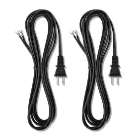Ge050cord Goochan Lamp Cord 12 Foot Power With End Plug Ul 12ft / 2pcs Black