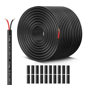 Gd-16ga2c-100 Gosdeng 16 Gauge 2 Conductor Electrical Wire Awg Stranded Pvc 100ft 16awg-2c